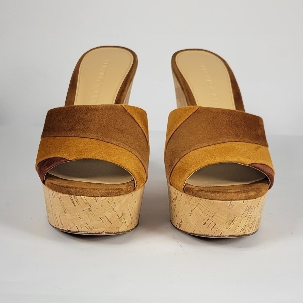 Veronica Beard Dali Patchwork On Platform Wedge S… - image 4